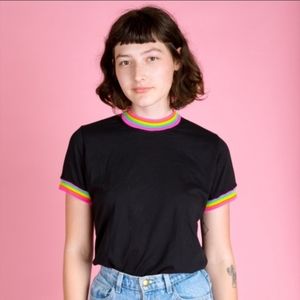 Big Bud Press Rainbow Roll Ringer Tee